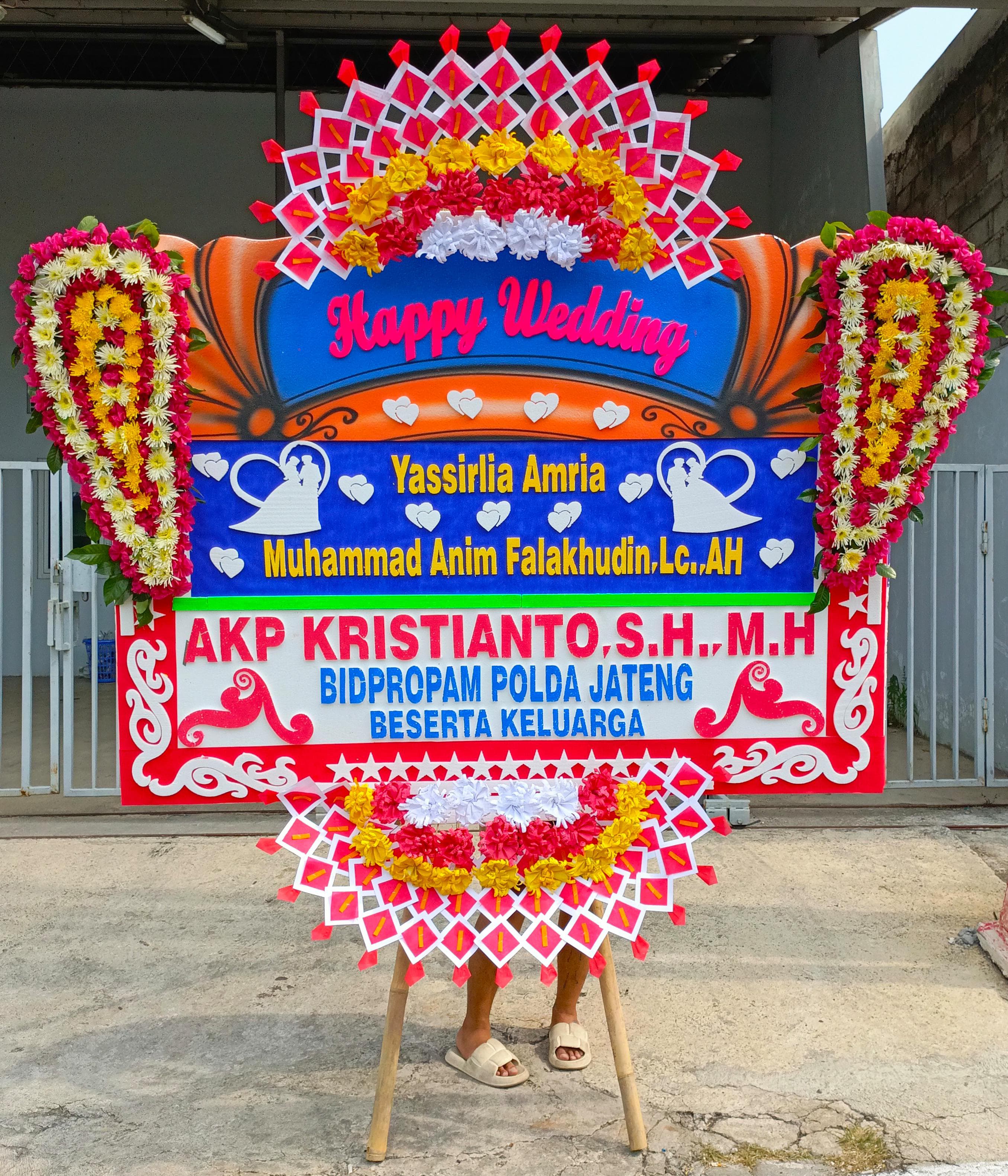 Bunga Papan Wedding, Karangan bunga Semarang by Sultan Florist