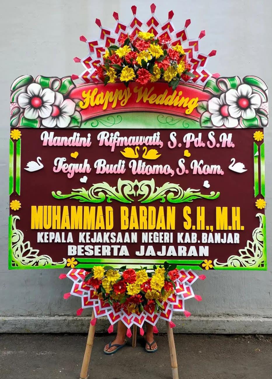 Bunga Papan Wedding, Karangan bunga Semarang by Sultan Florist