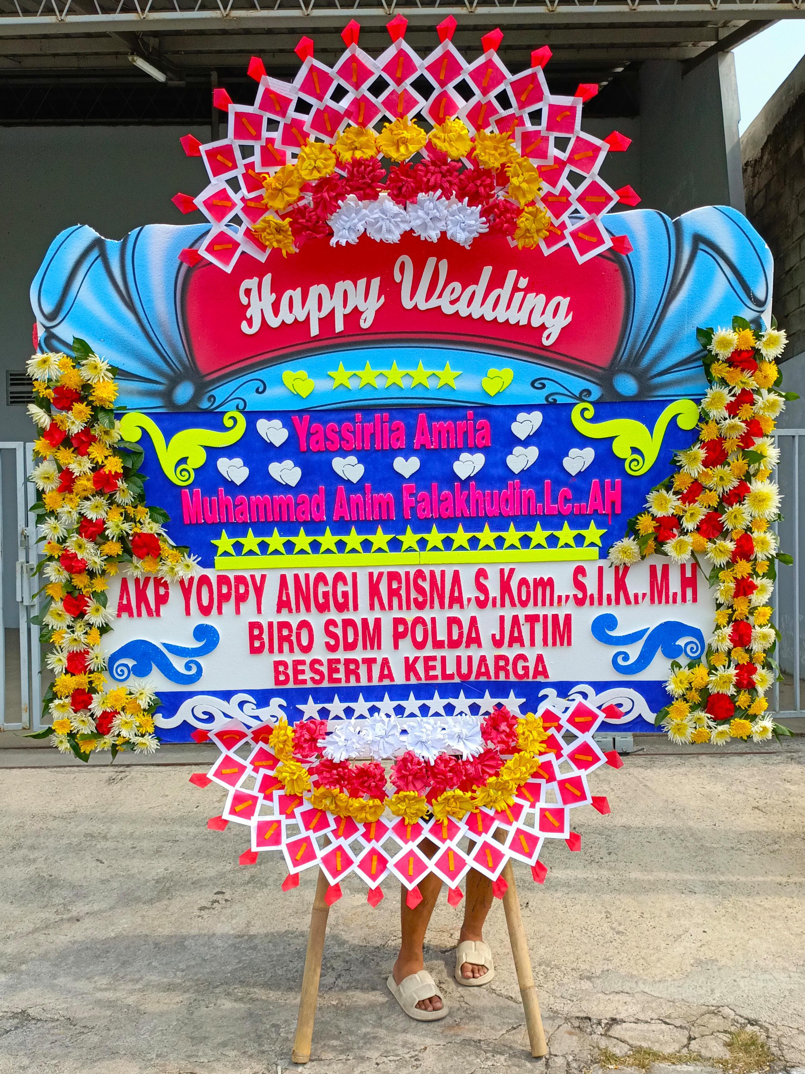 Bunga Papan Wedding, Karangan bunga Semarang by Sultan Florist
